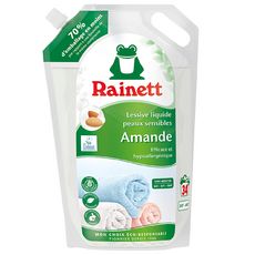 RAINETT Recharge lessive liquide hypoallergénique à l'amande peaux sensibles 34 lavages 1.7l