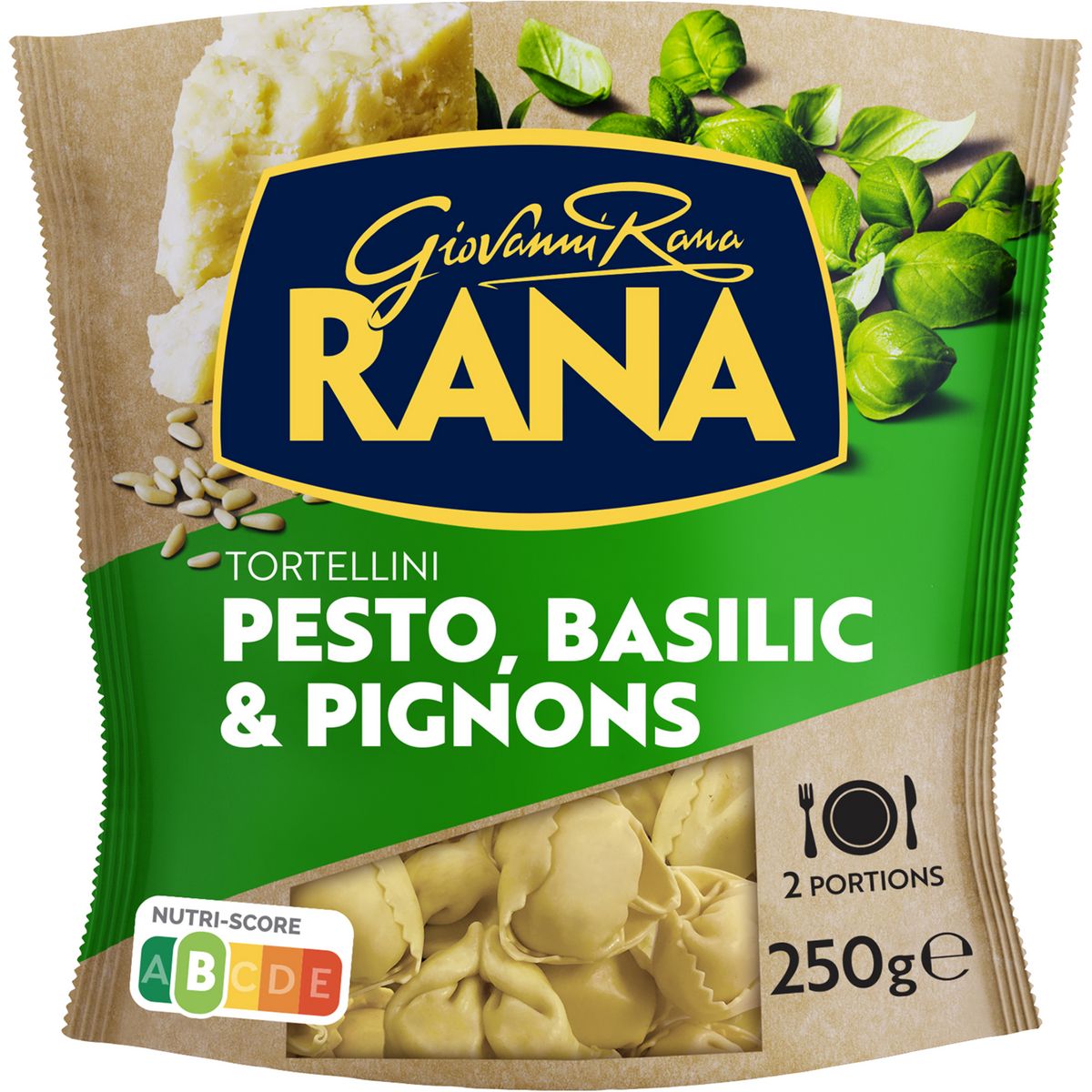 RANA Tortellini pesto, basilic & pignons 2 portions 250g