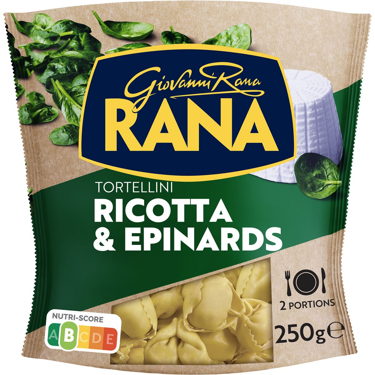 RANA Tortellini ricotta & épinards 2 portions 250g