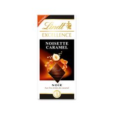 LINDT Excellence tablette de chocolat noir au caramel 100g
