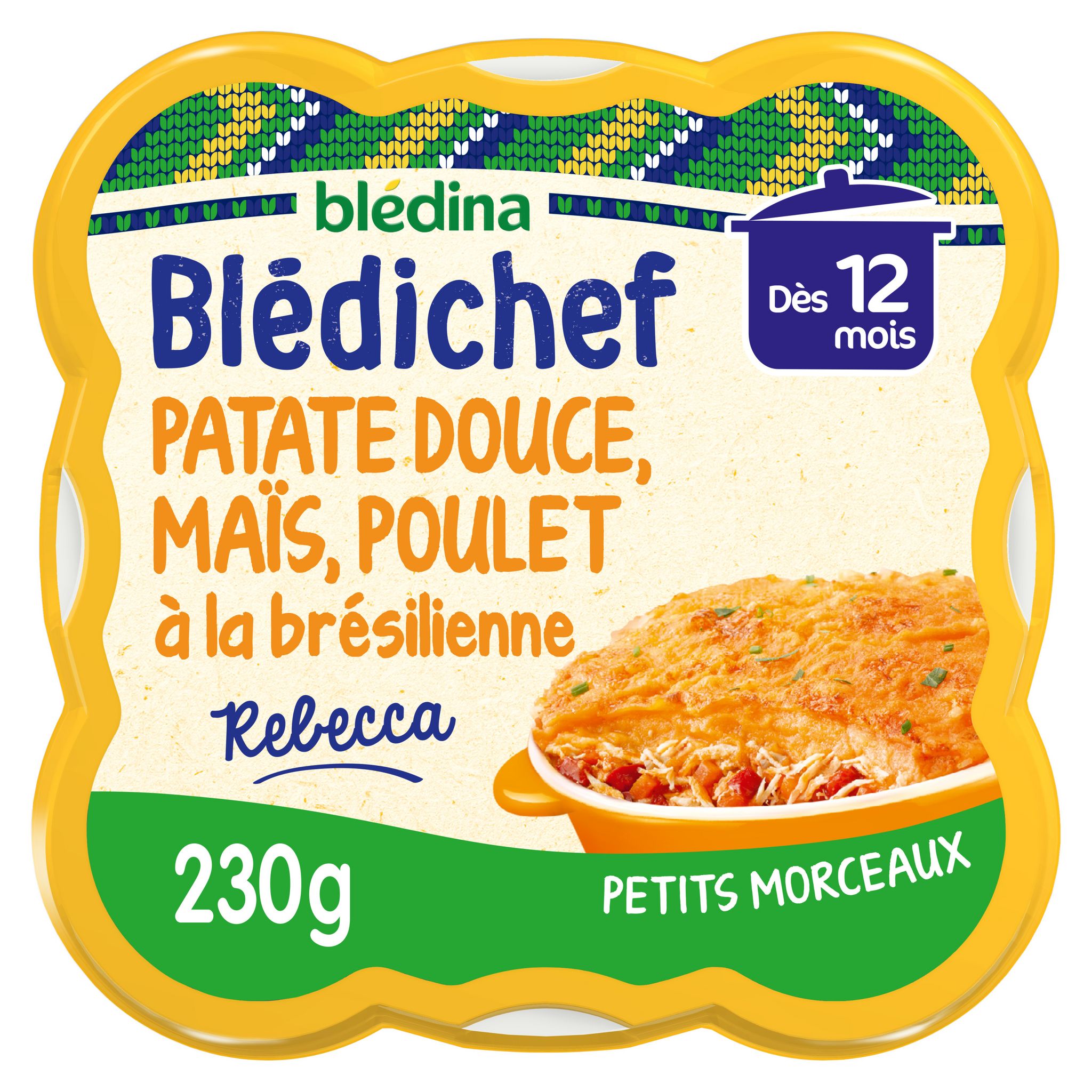 Blédichef Mousseline de légumes et patate douce - Blédina - 250 g