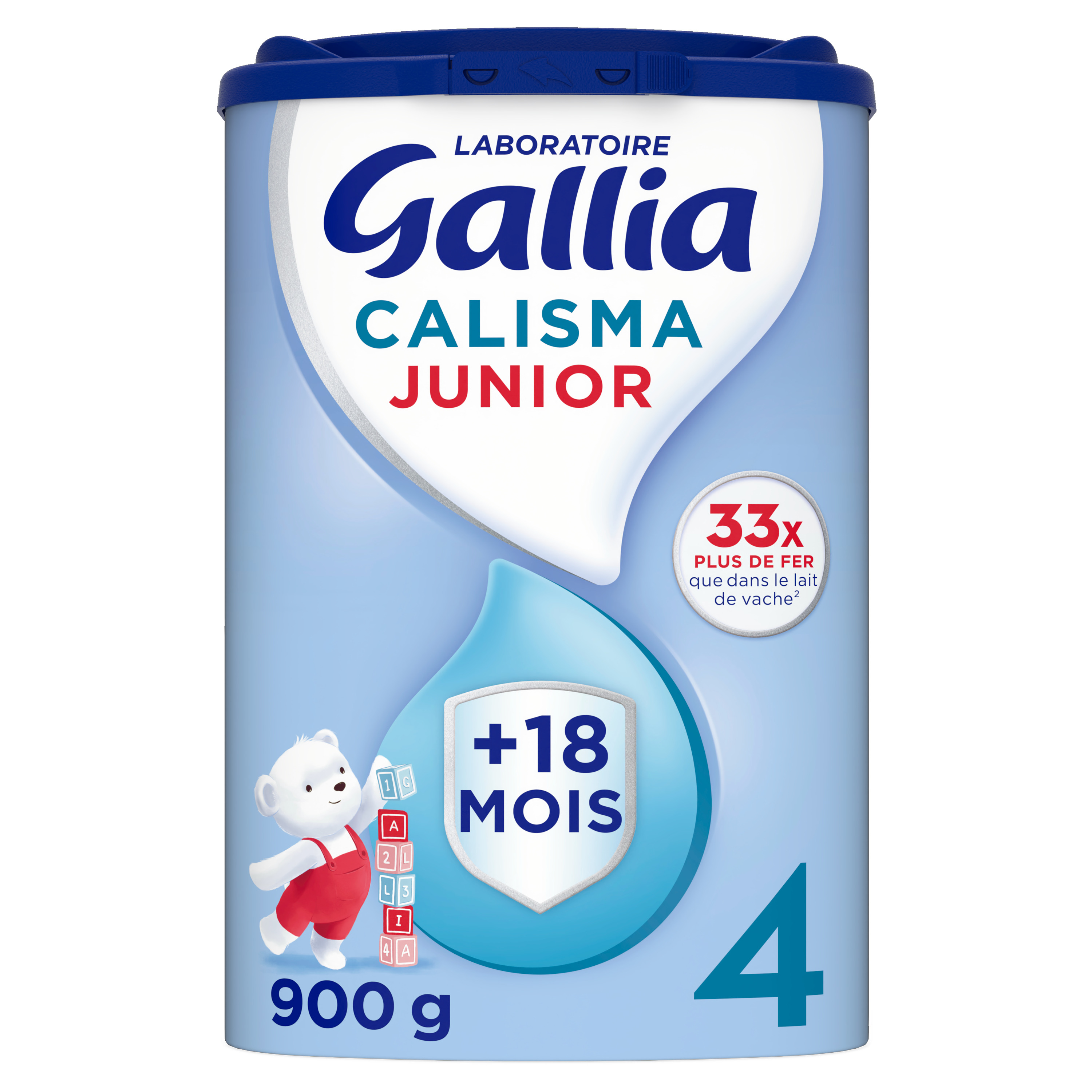 GALLIA Calisma junior 4 lait en poudre dès 18 mois 900g pas cher