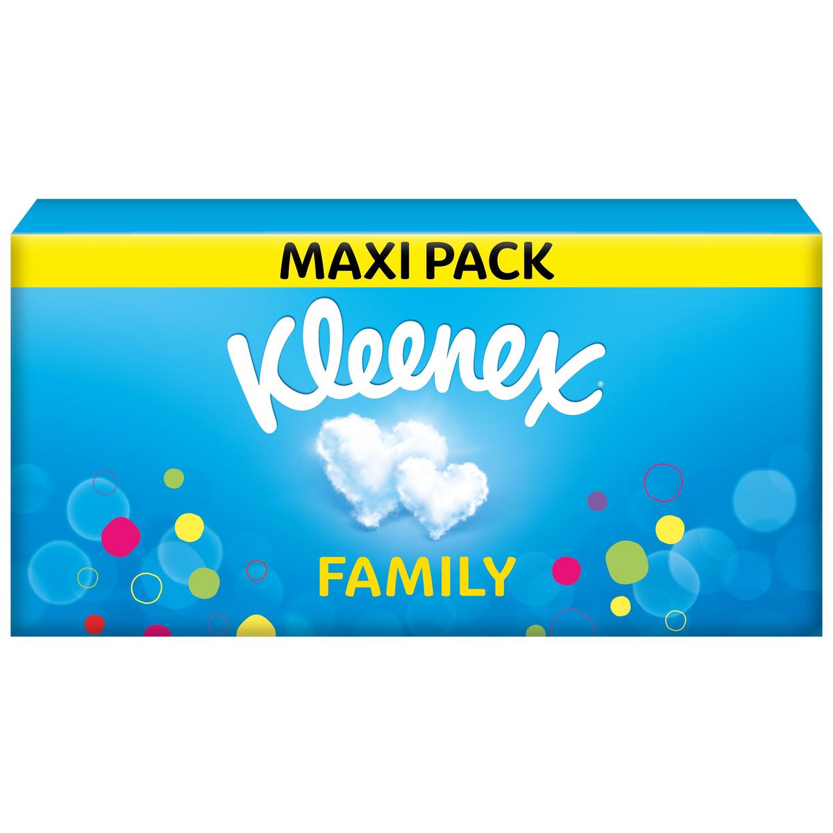 KLEENEX Boîte de mouchoirs family 2 épaisseurs 128 mouchoirs pas cher 