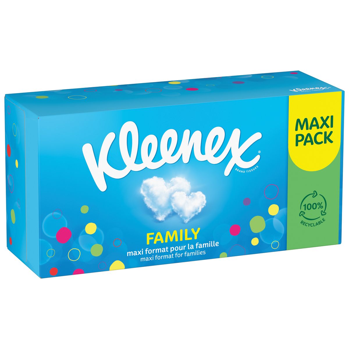 KLEENEX Boîte de mouchoirs family 128 mouchoirs