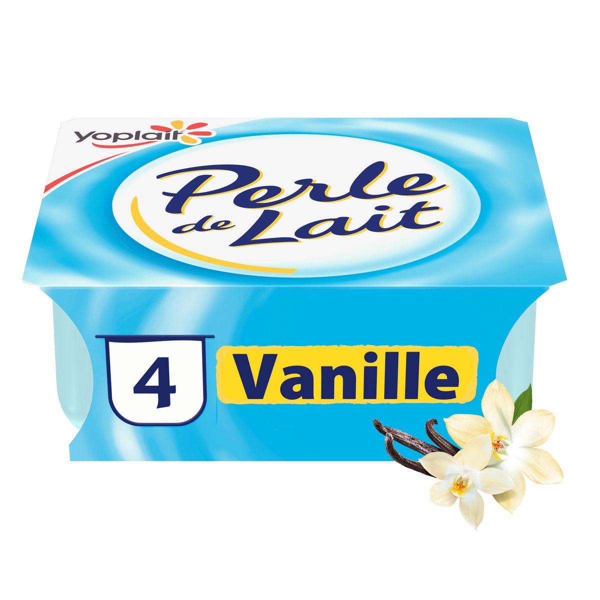 PERLE DE LAIT Yaourt aromatisé à la vanille 4x125g