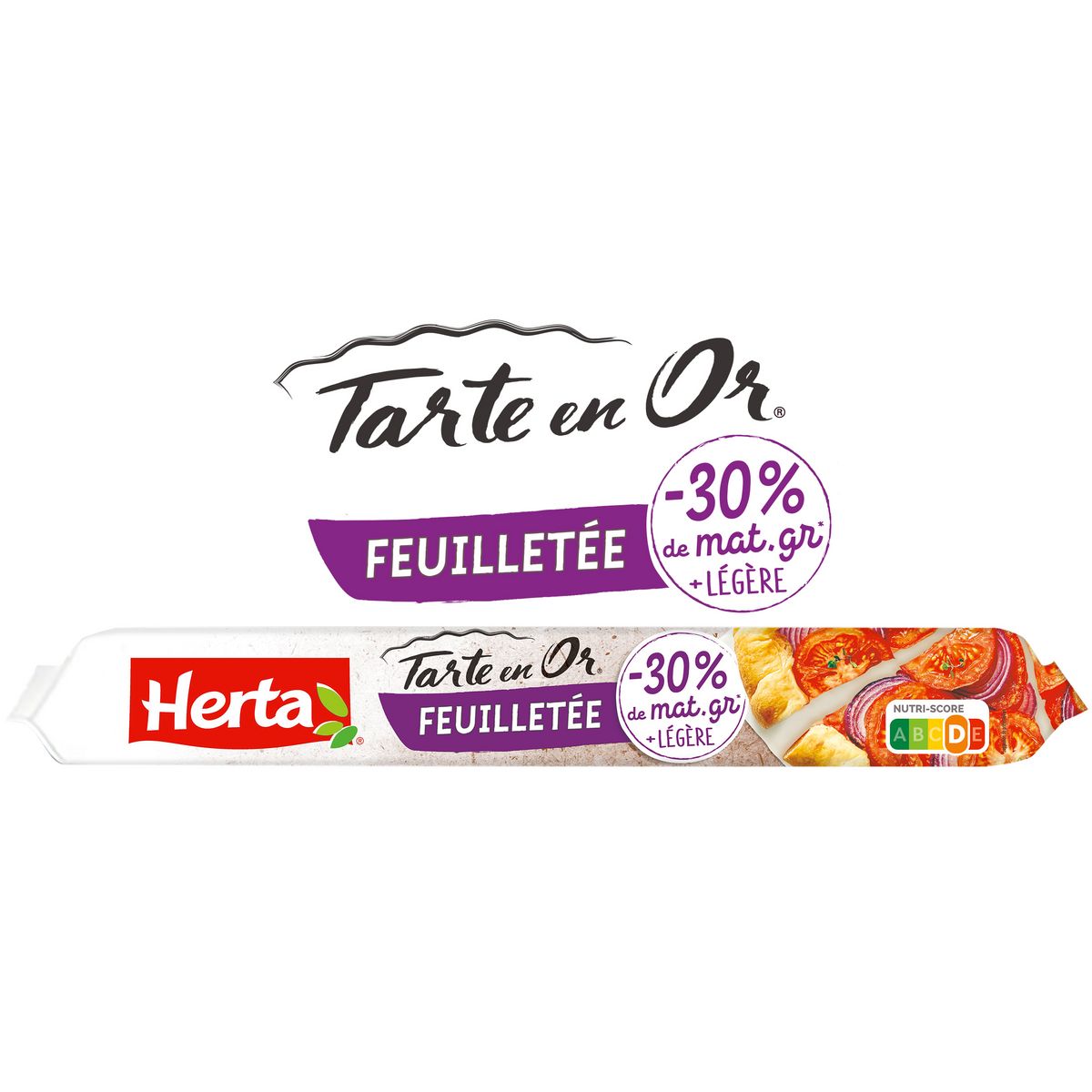 HERTA Tarte en Or pâte feuilletée -30% de matière grasse 230g
