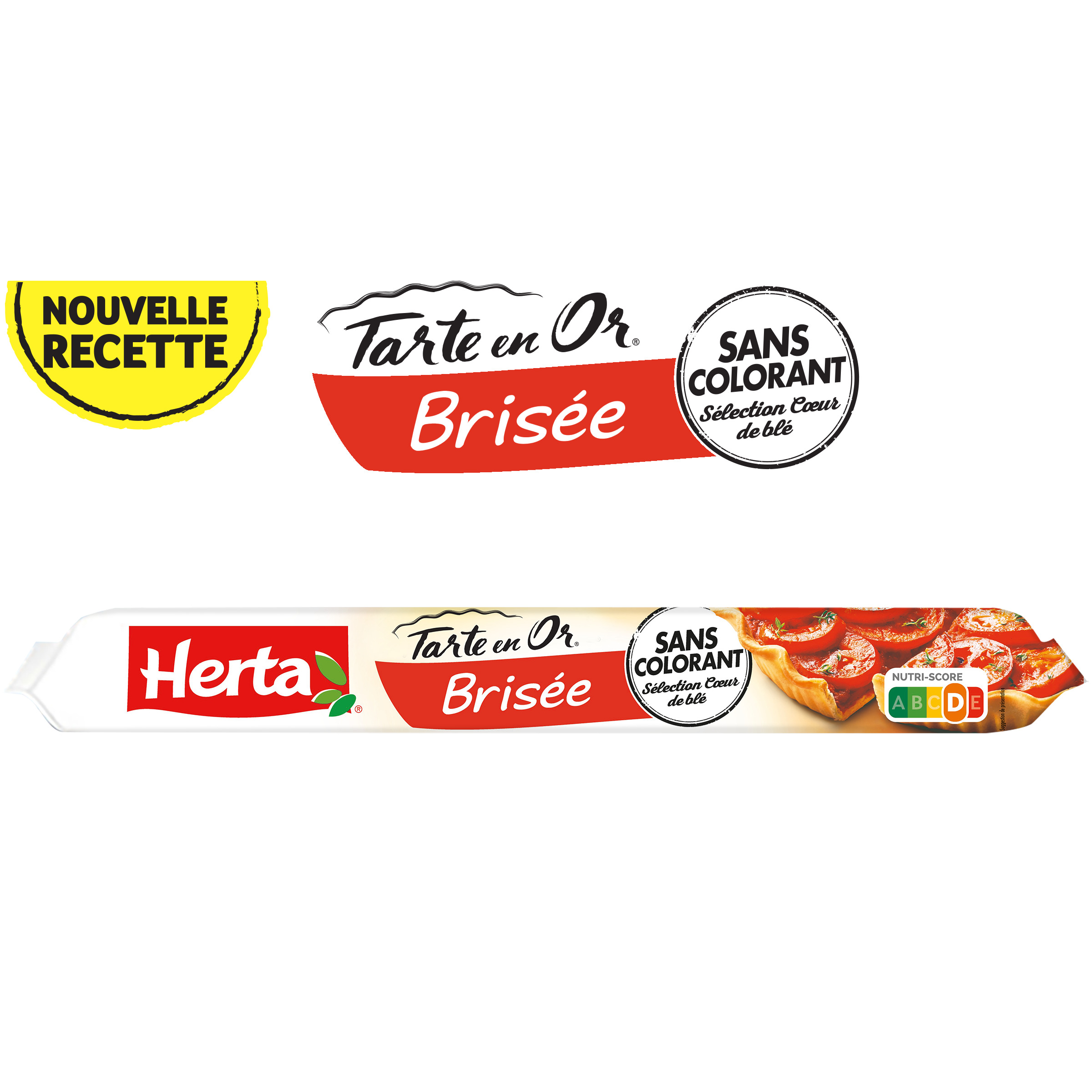 HERTA Pâte brisée tarte en or 230g pas cher 