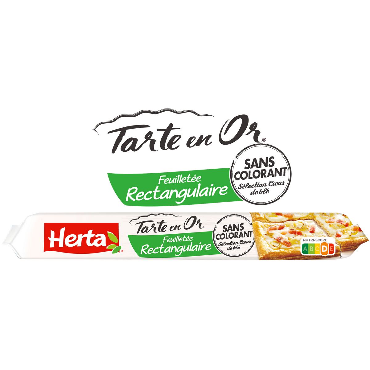 HERTA Tarte en Or pâte feuilletée rectangulaire 230g