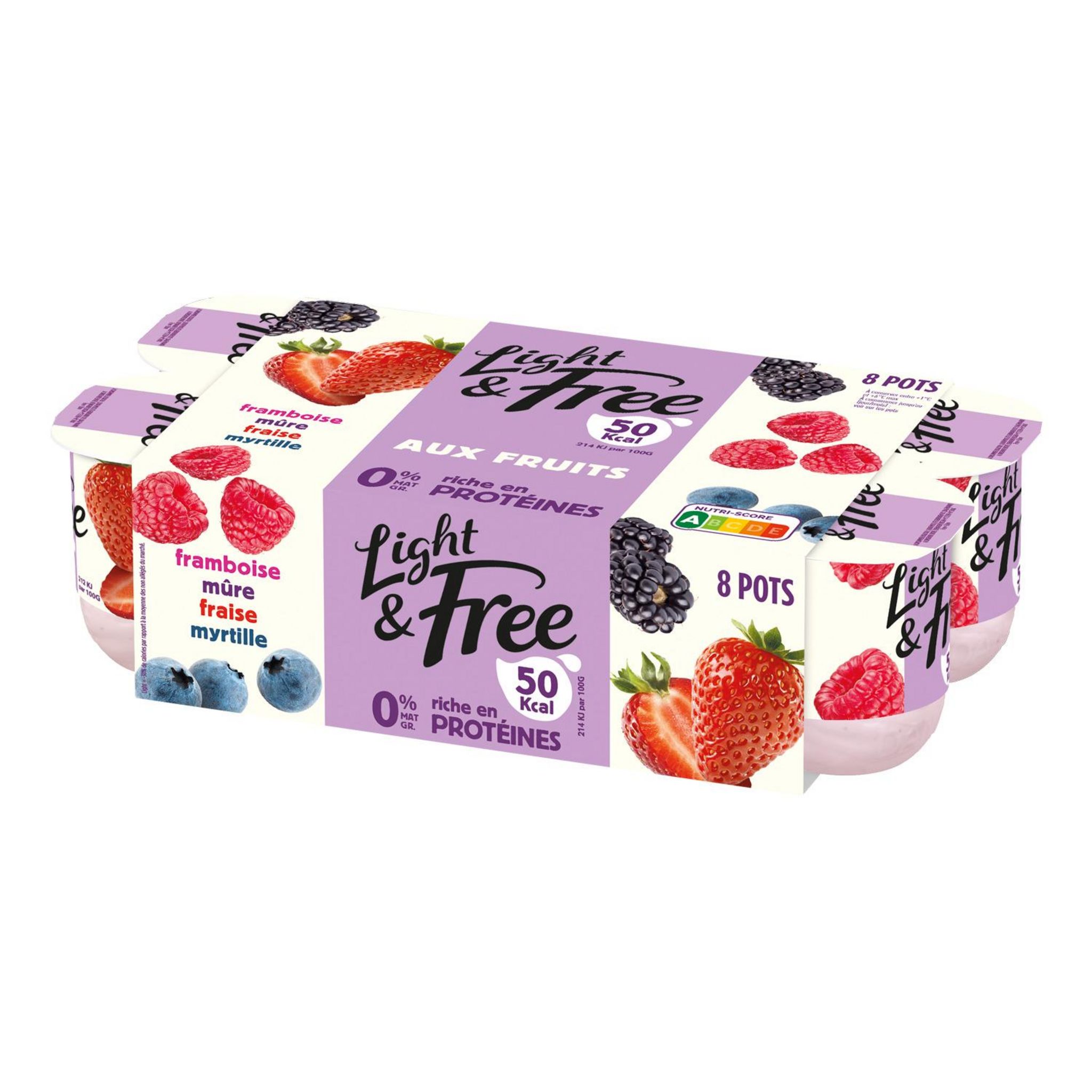 Yaourts aux fruits brassés, Danone (12 x 125 g)