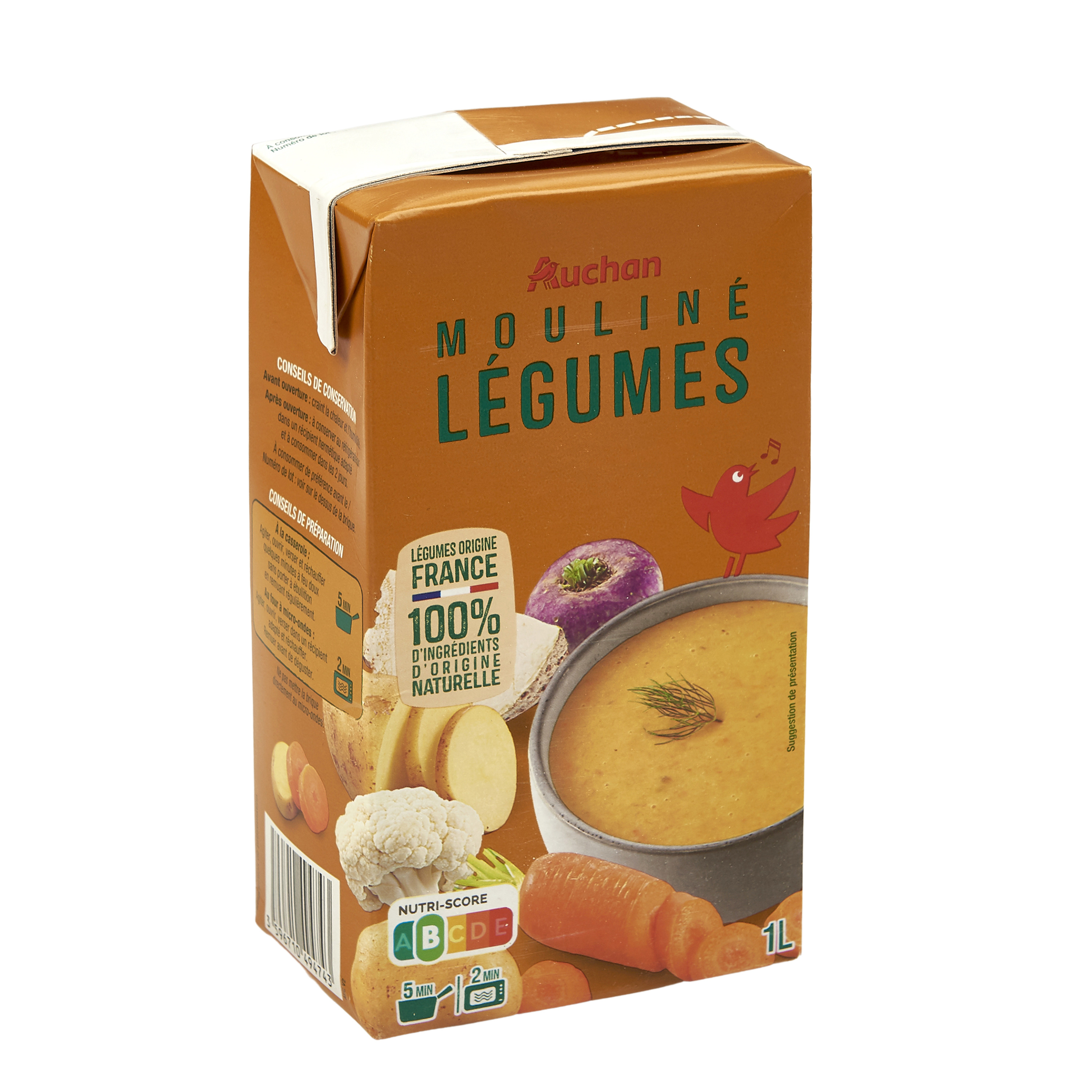 KNORR Soupe passée déshydratée 9 légumes 4 personnes 105g pas cher 