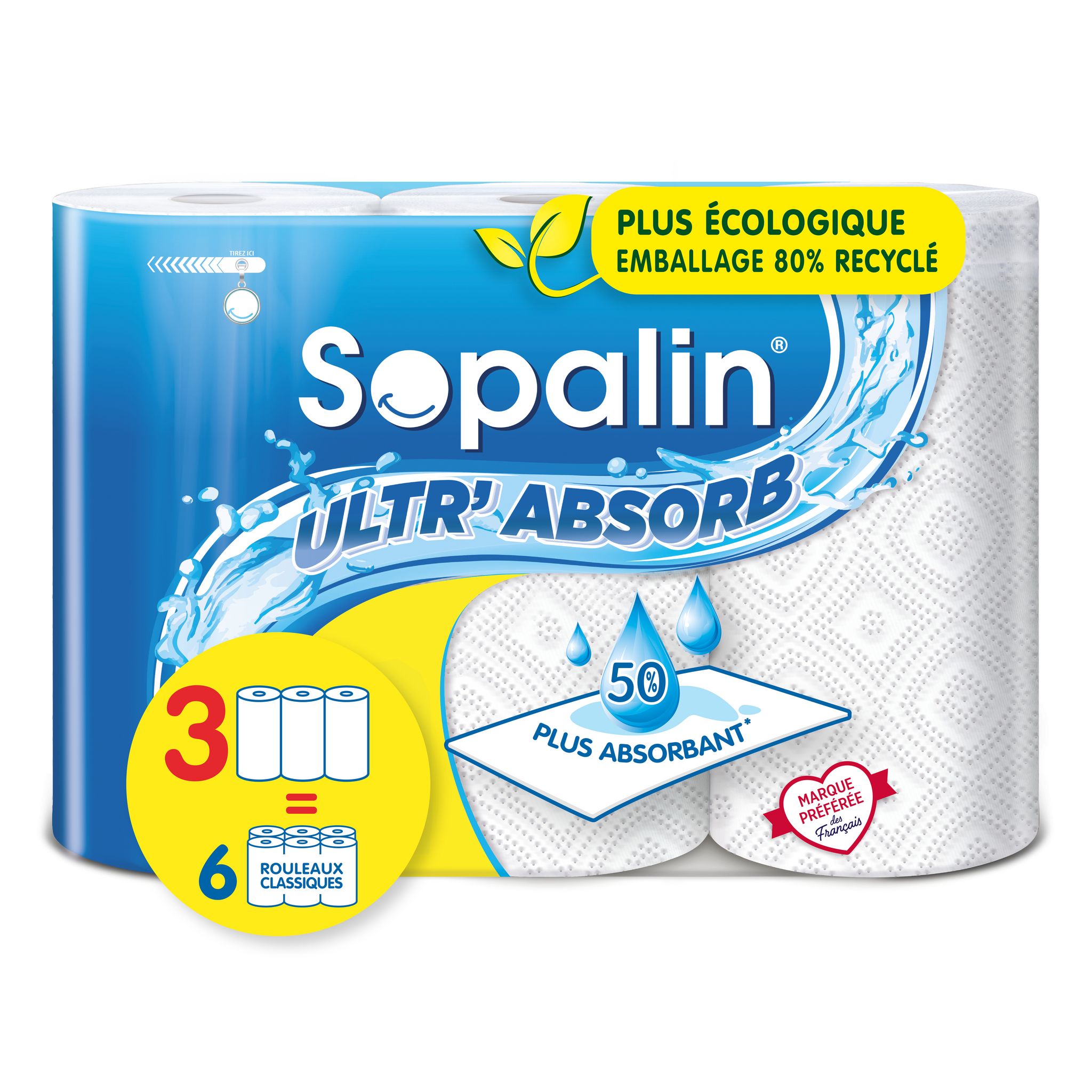 Promo ESSUIE-TOUT SOPALIN ULTR'ABSORB chez E.Leclerc