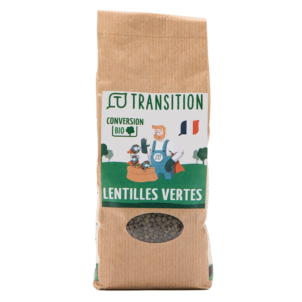 TRANSITION Lentilles vertes en conversion biologique 500g