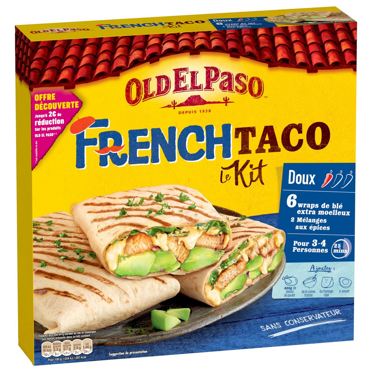 OLD EL PASO Kit pour french taco 385g