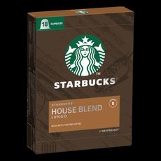 STARBUCKS Capsules de café house blend intensité 8 compatibles Nespresso 18 capsules 103g