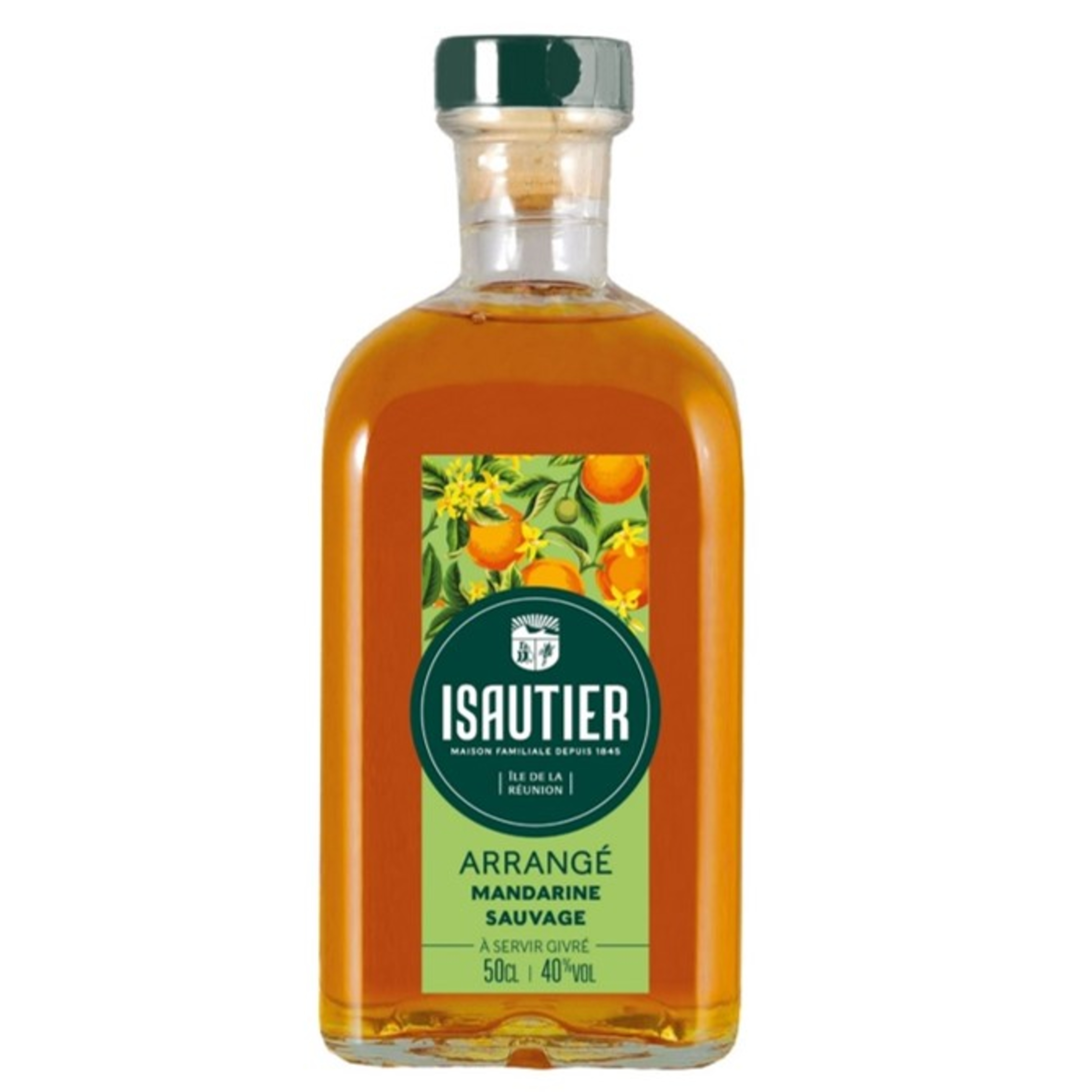 ISAUTIER Boisson à base de rhum banane flambée 40% 50cl pas cher