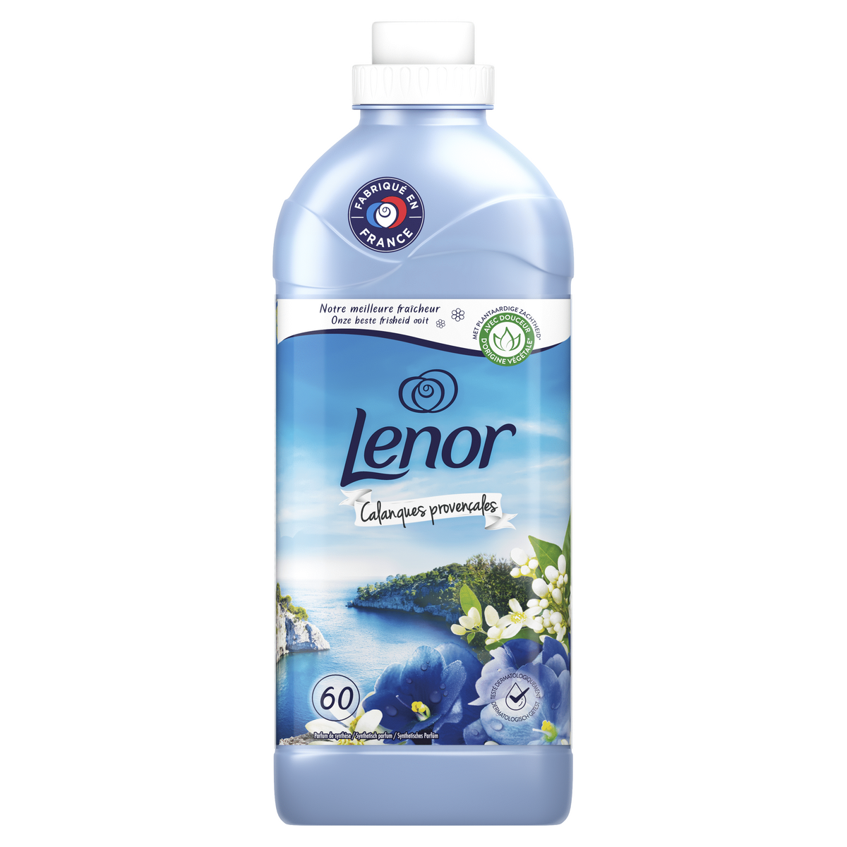 LENOR Adoucissant liquide Calanques provençale 60 lavages 1.38l