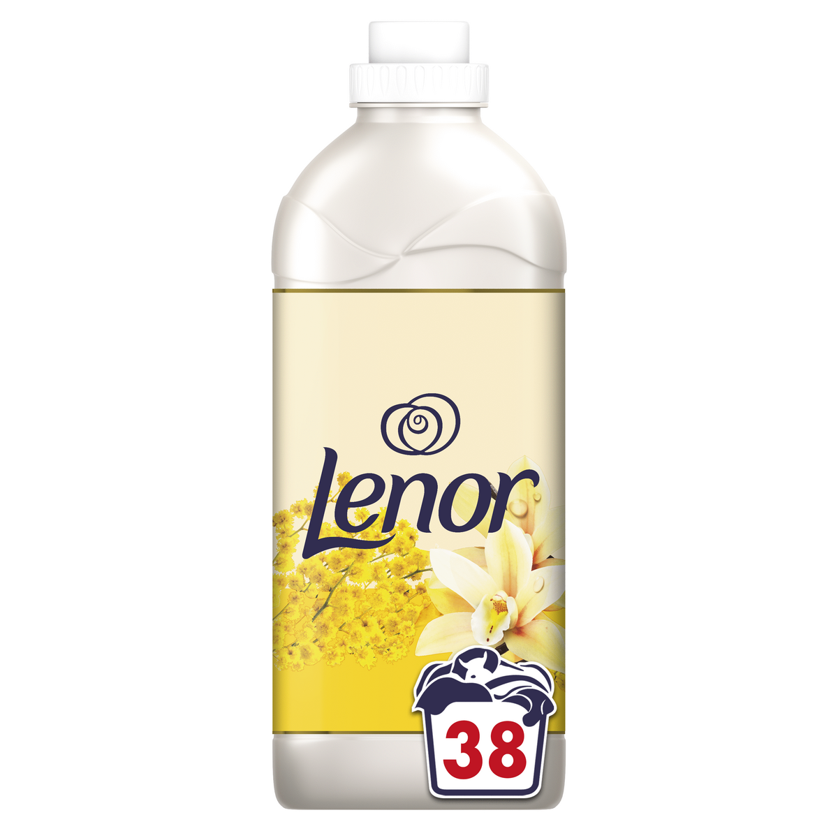 LENOR Adoucissant liquide vanille mimosa 38 lavages 874ml