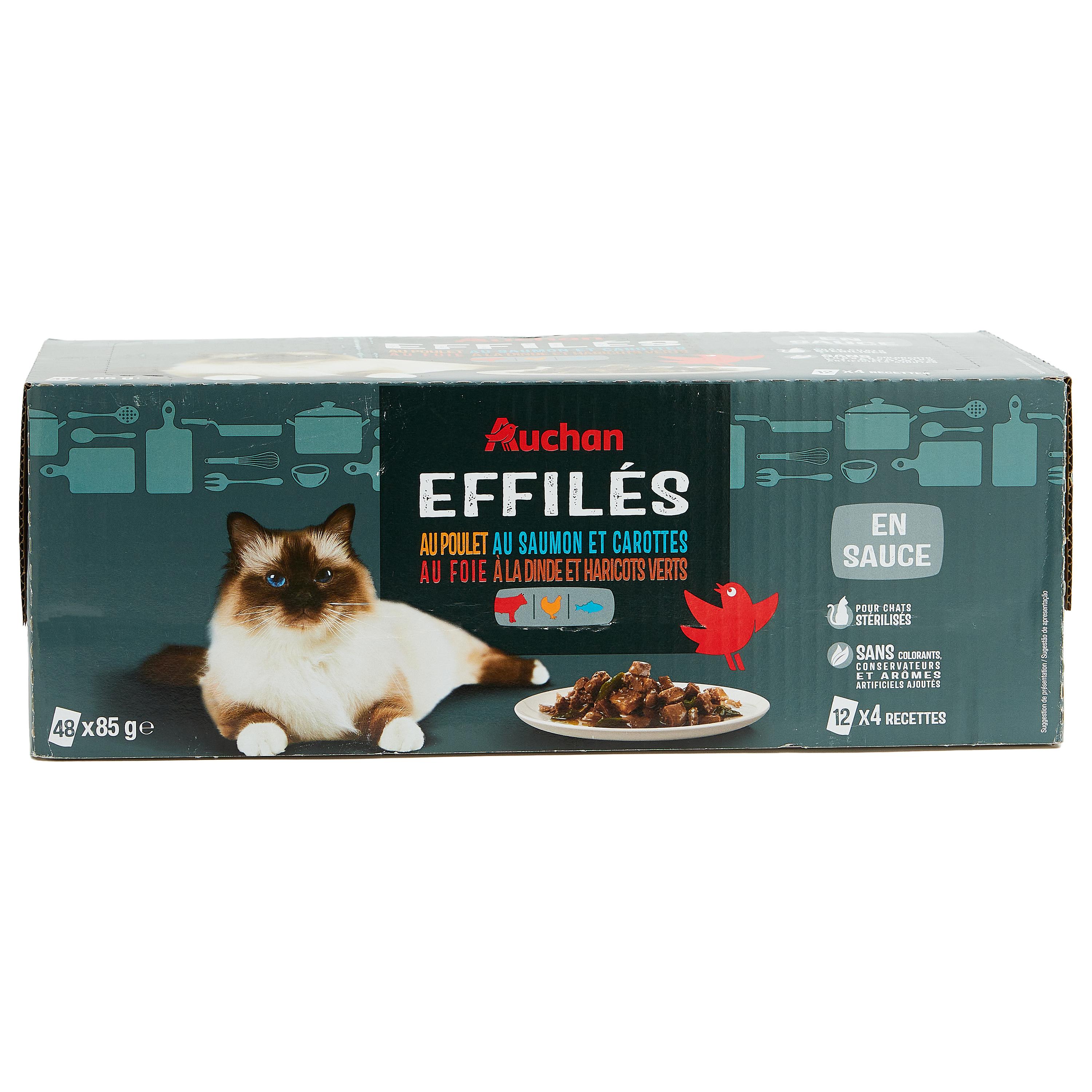 FELIX - Tendres Effilés en Gelée - Sélection de Poissons - 12x85g :  : Animalerie