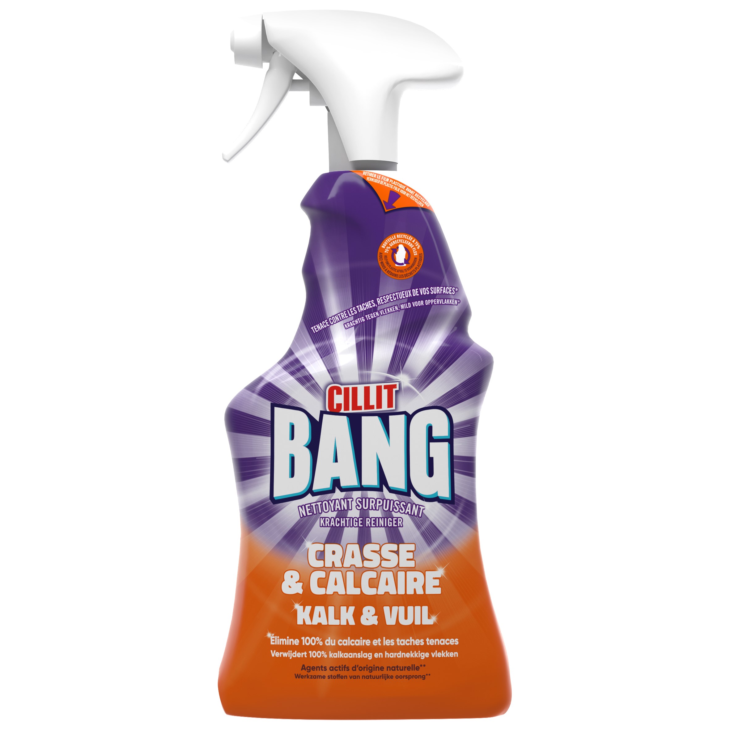 Nettoyant ménager Cillit Bang surpuissant avec javel - 750ml