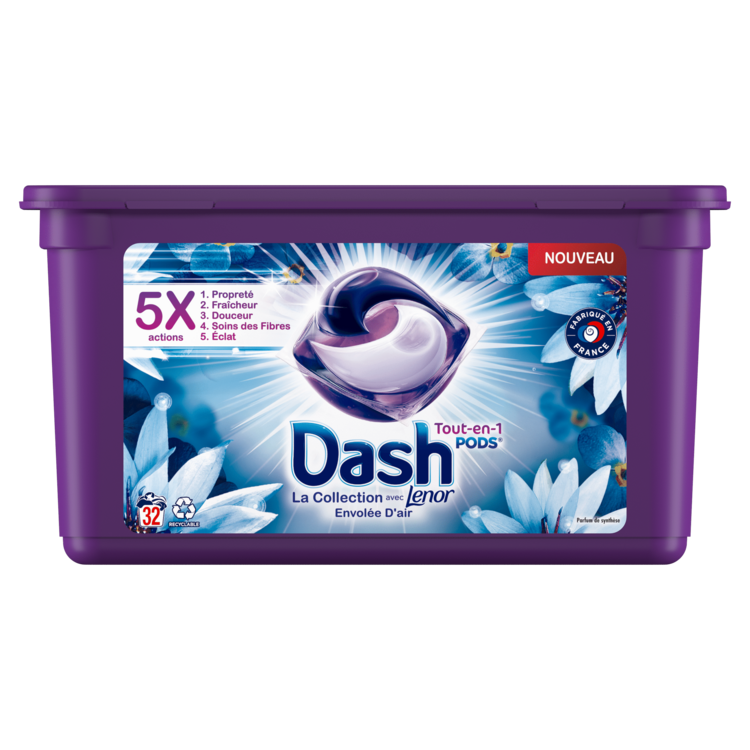 Dash Tout-en-1 Pods - La collection avec Lenor - Envolée d'Air