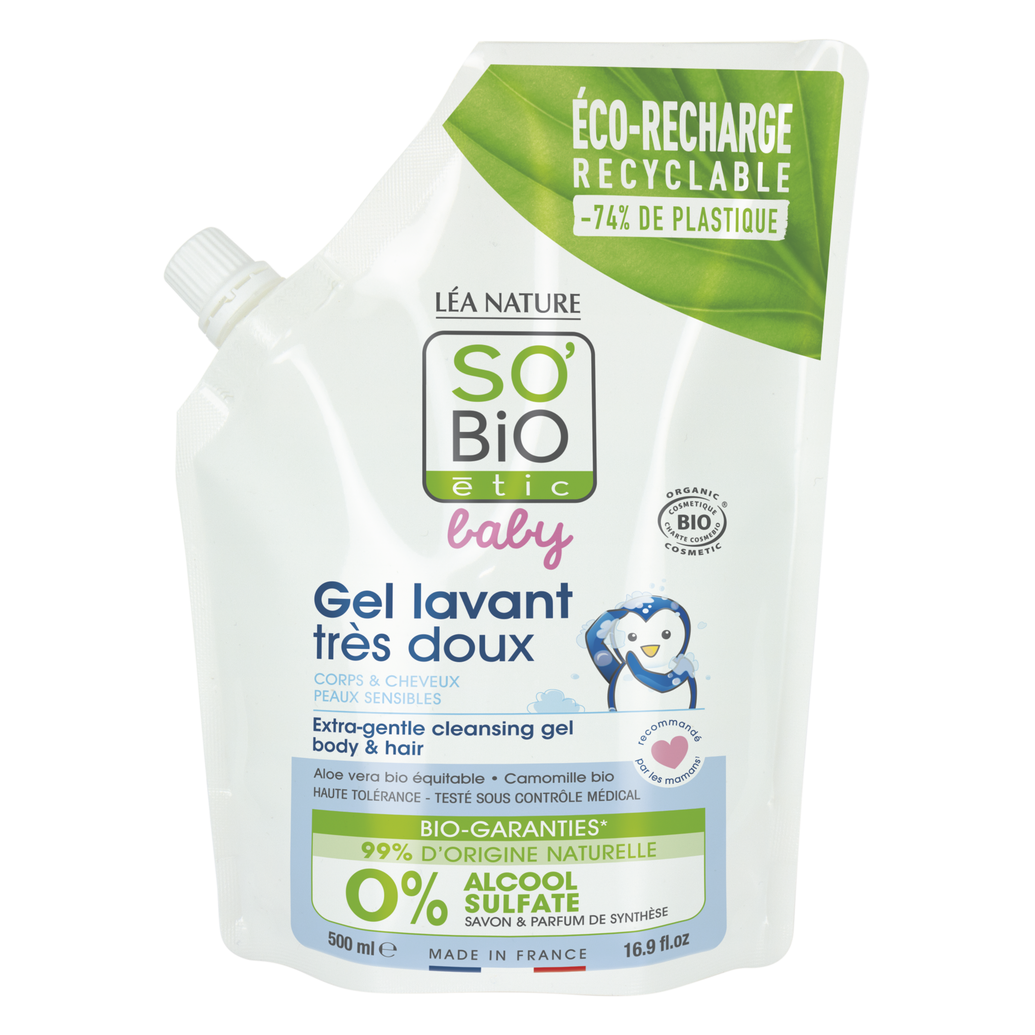 Eco-recharge gel lavant corps et cheveux - Biolane – BIOLANE