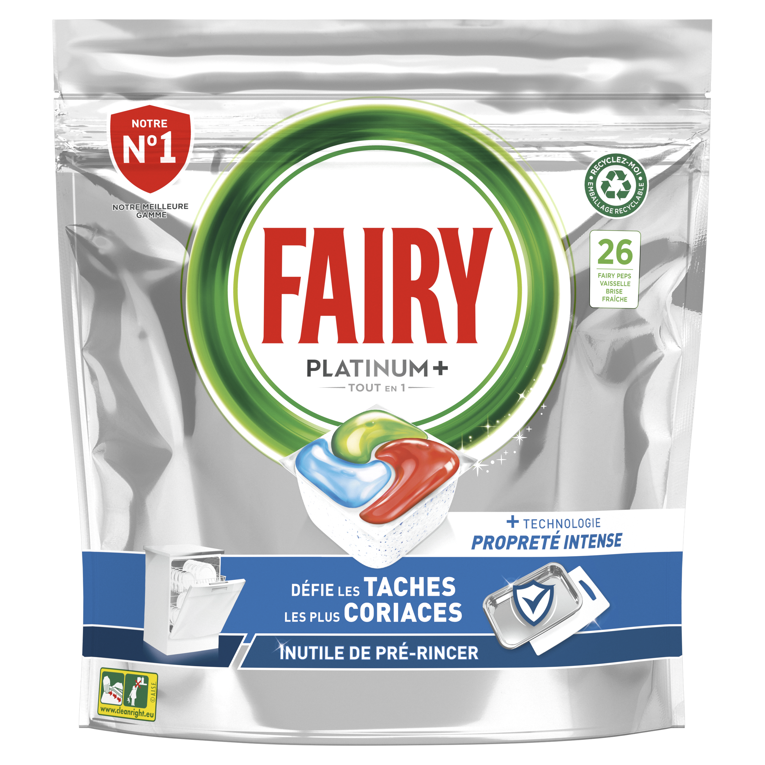 Fairy Lave Vaisselles All in 1 - 14 Pastilles +2 Gratuits Achat