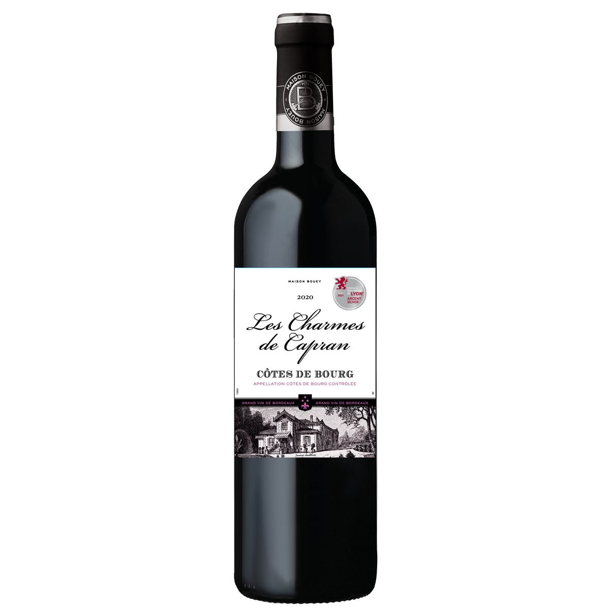 Vin rouge AOP Côtes-de-Bourg les Charmes de Capran 2020 75cl