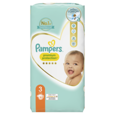 PAMPERS Premium protection Couches taille 3 (6-10kg) 52 couches