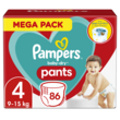 PAMPERS Pants baby-dry couche culotte taille 4 ( 9-15kg ) 86 couches