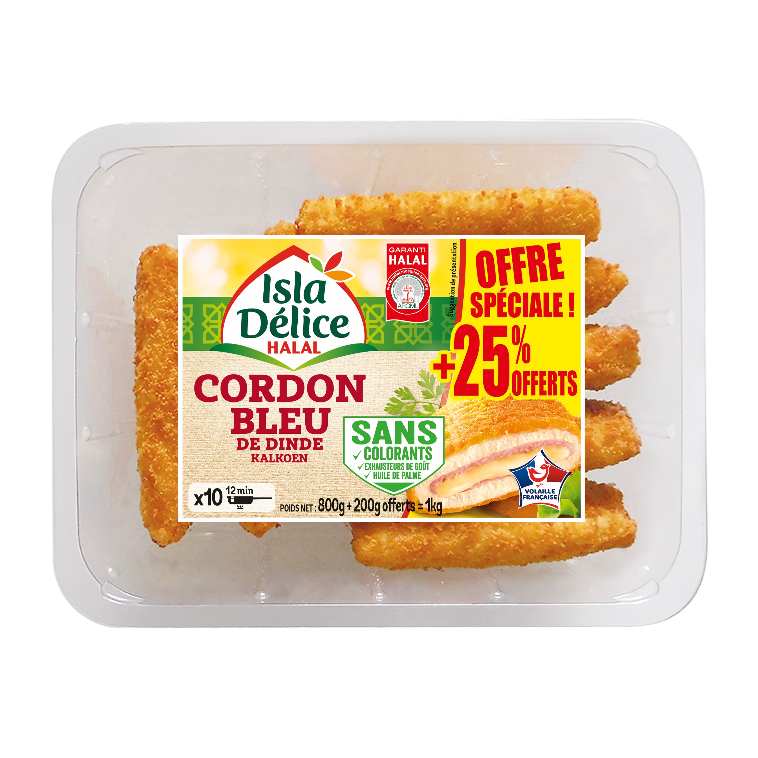 Cordon bleu de dinde - Réghalal