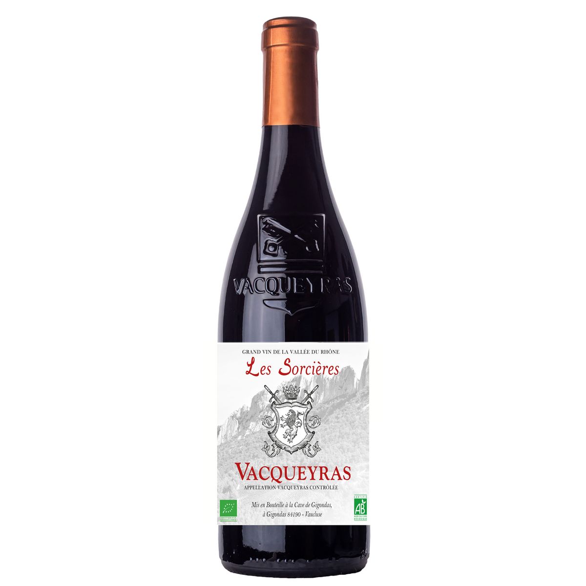 Vin rouge AOP Vacqueyras bio Les Sorcières 75cl