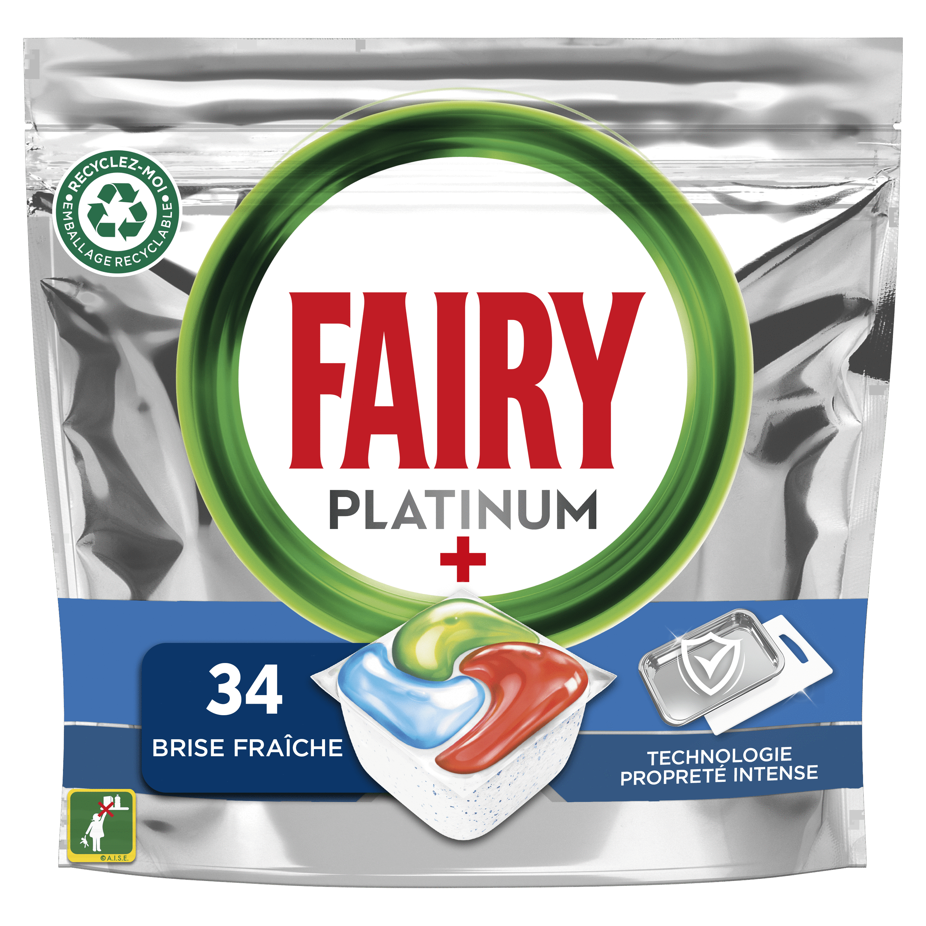 FAIRY : Platinum + - Tablettes lave-vaisselle tout en 1 - chronodrive