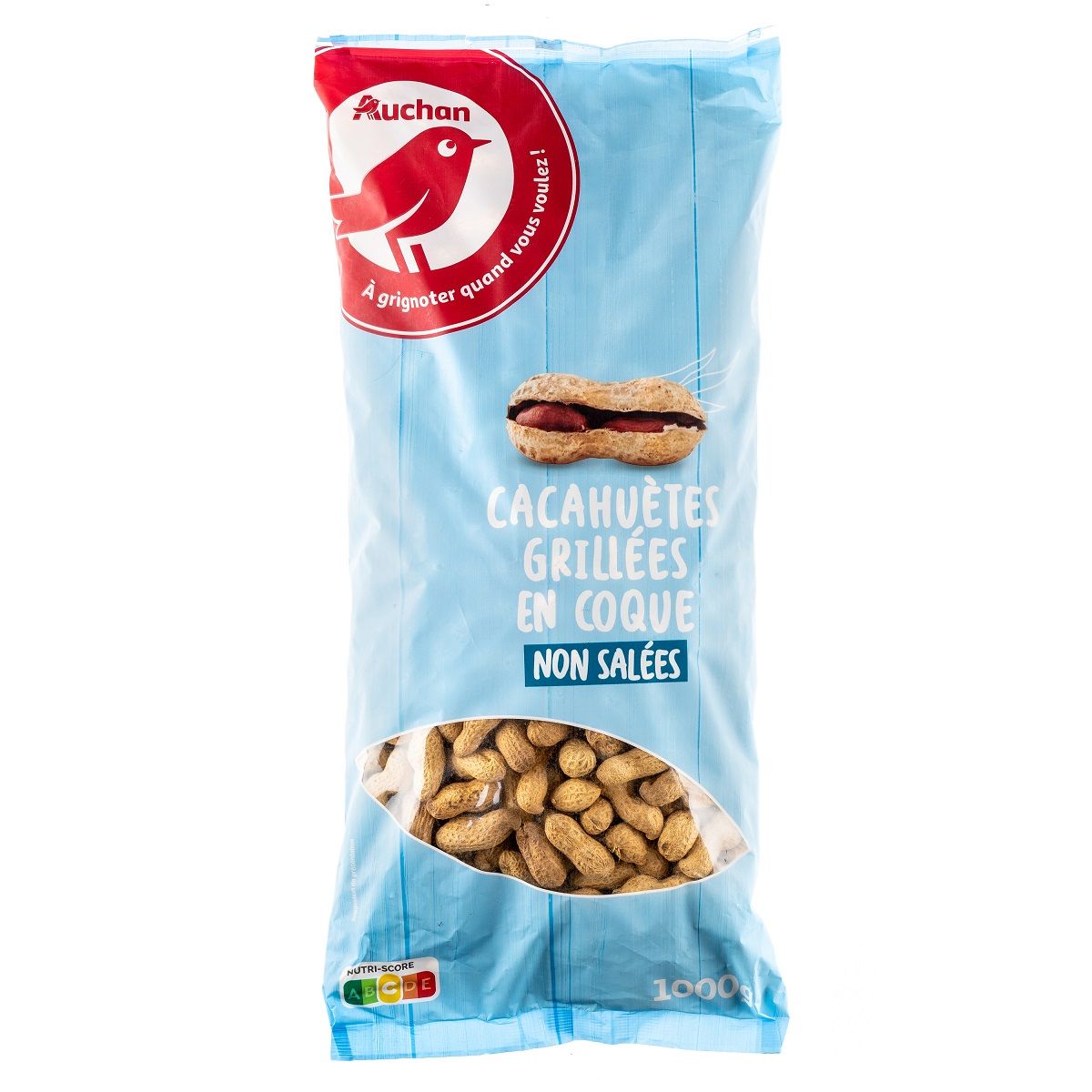 Cacahuètes non pelées, non salées, non grillées, 1 kg, sac