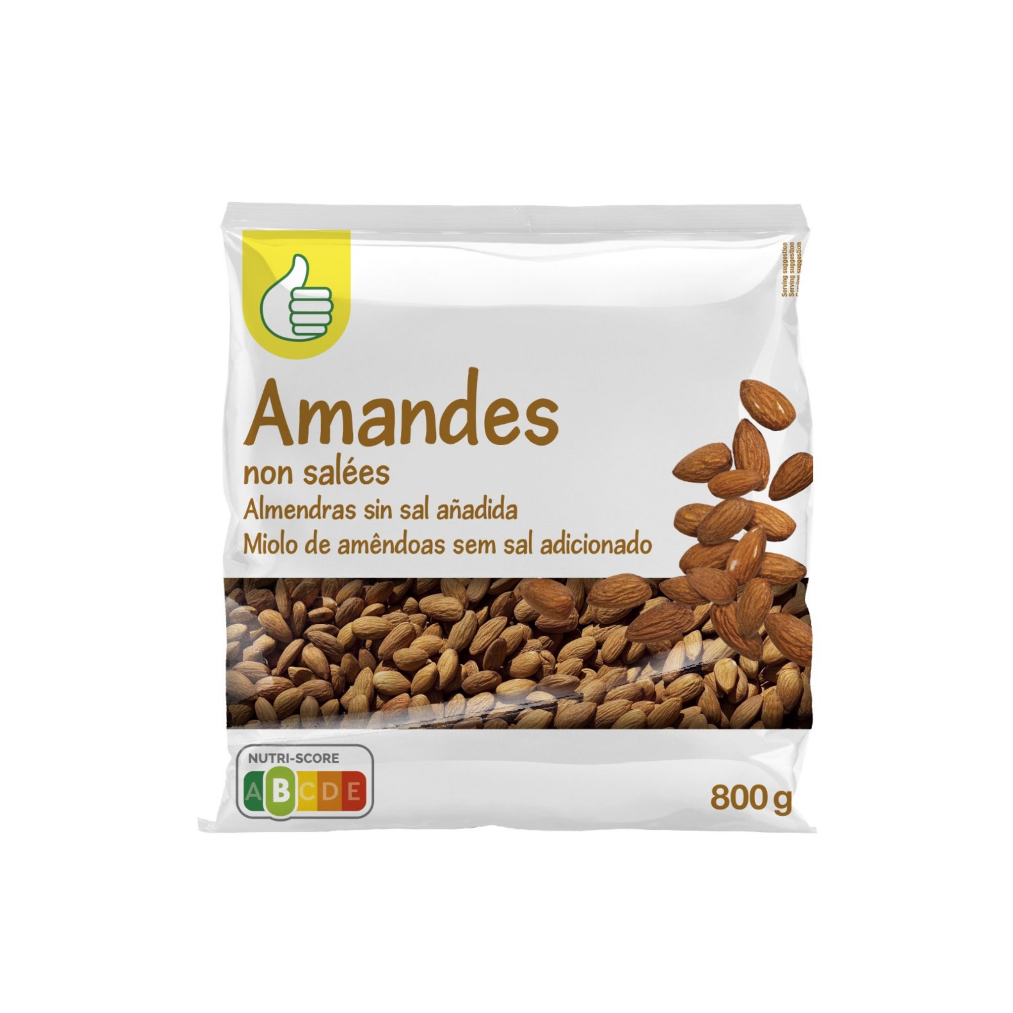 AUCHAN BIO Amandes décortiquées 125g pas cher 