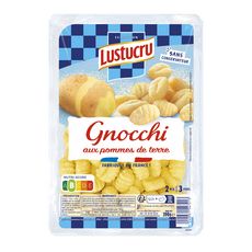 LUSTUCRU Gnocchi aux pommes de terre 3 portions 390g
