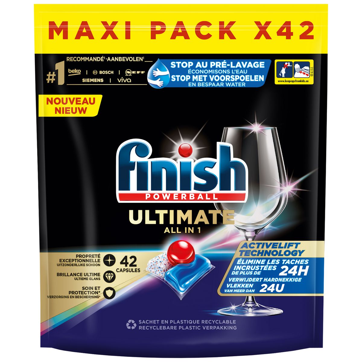 FINISH Powerball ultimate tablettes lave-vaisselle tout-en-1 42