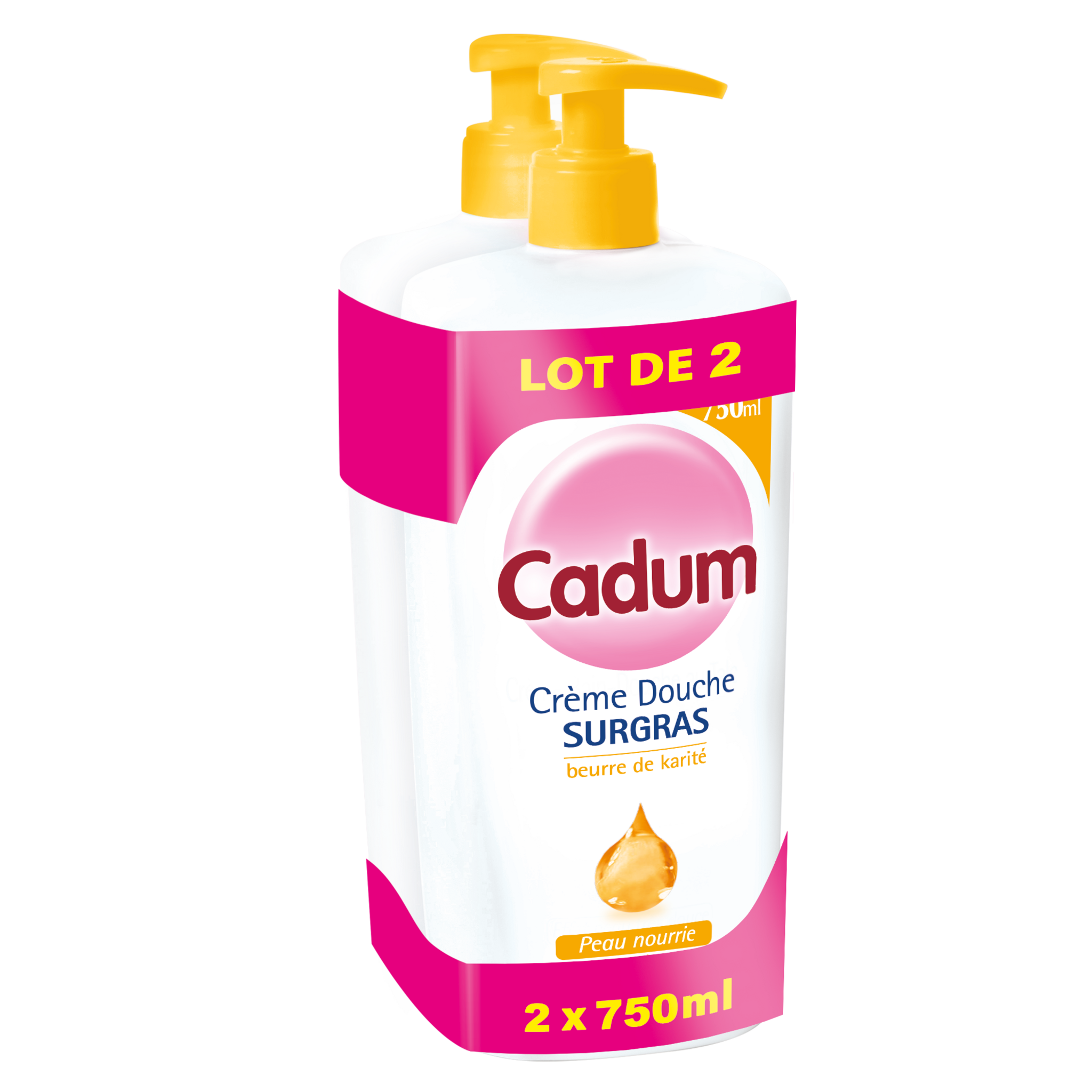 cadum - creme douche surgras karite 400 ml