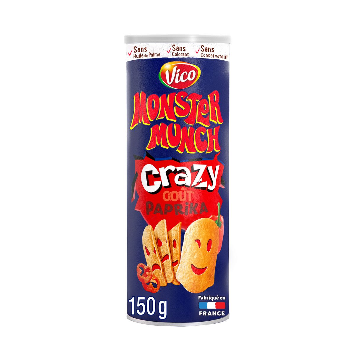 MONSTER MUNCH Chips tuiles crazy goût paprika 150g