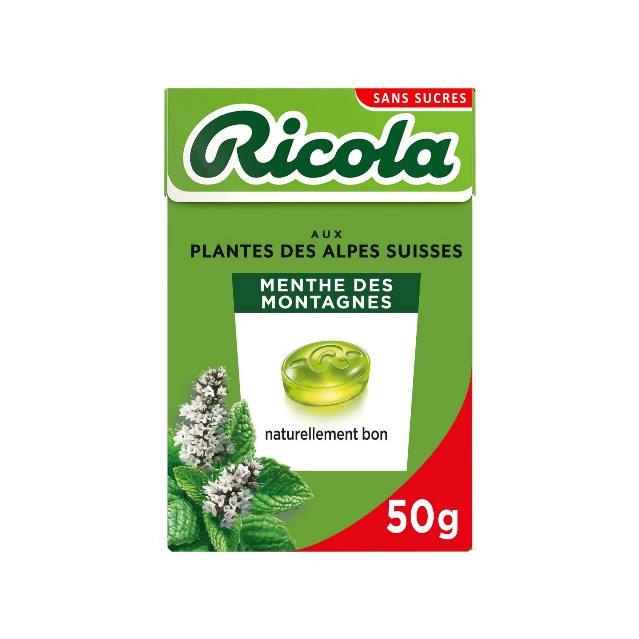 Achat Ricola citron mélisse bonbons sans sucre avec stevia box 50 g en  ligne