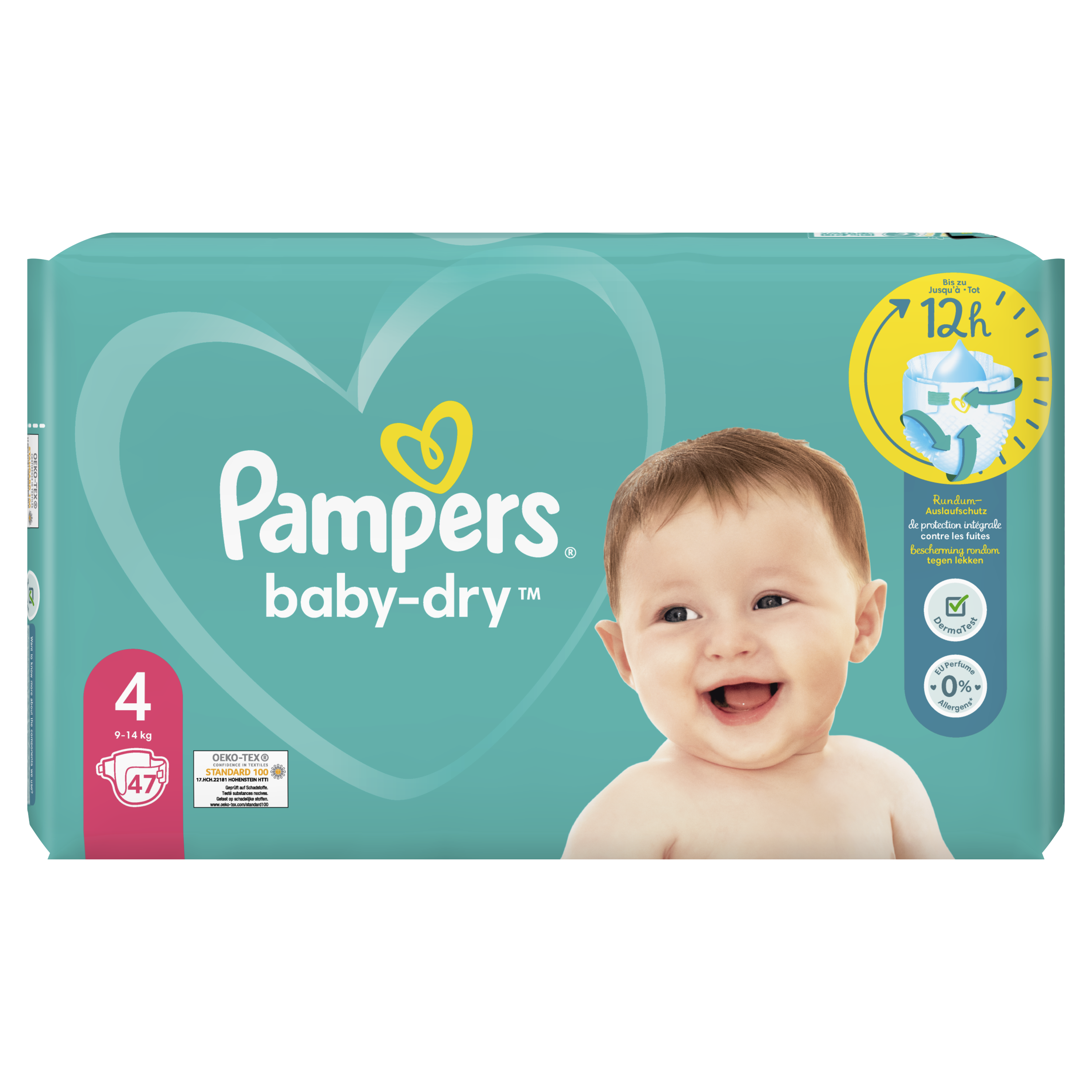 COUCHES PAMPERS TAILLE 4 - 9-14KG 23 PIECES