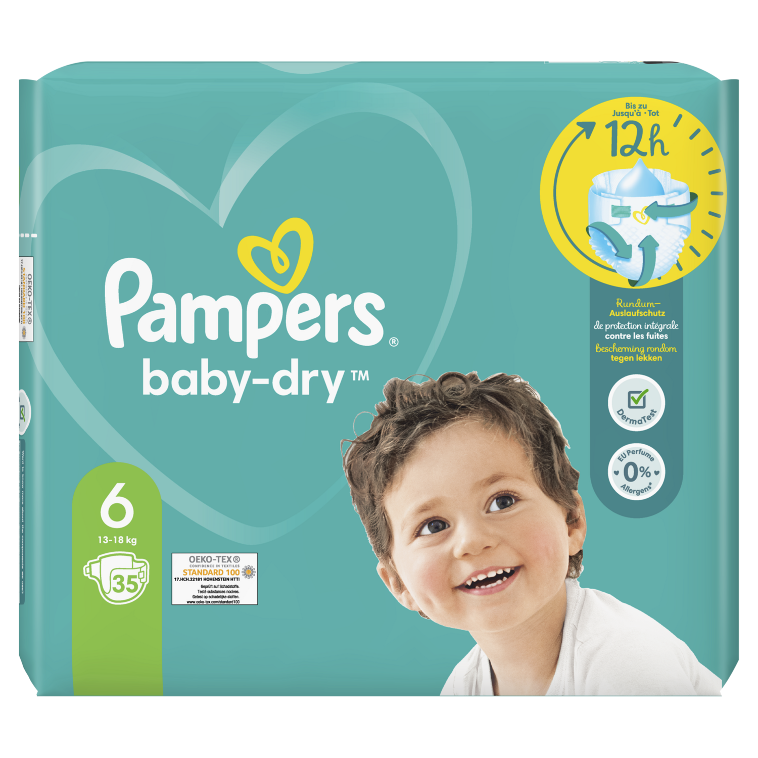 Pampers - Baby dry couches taille 6 13-18kg (20 pièces)