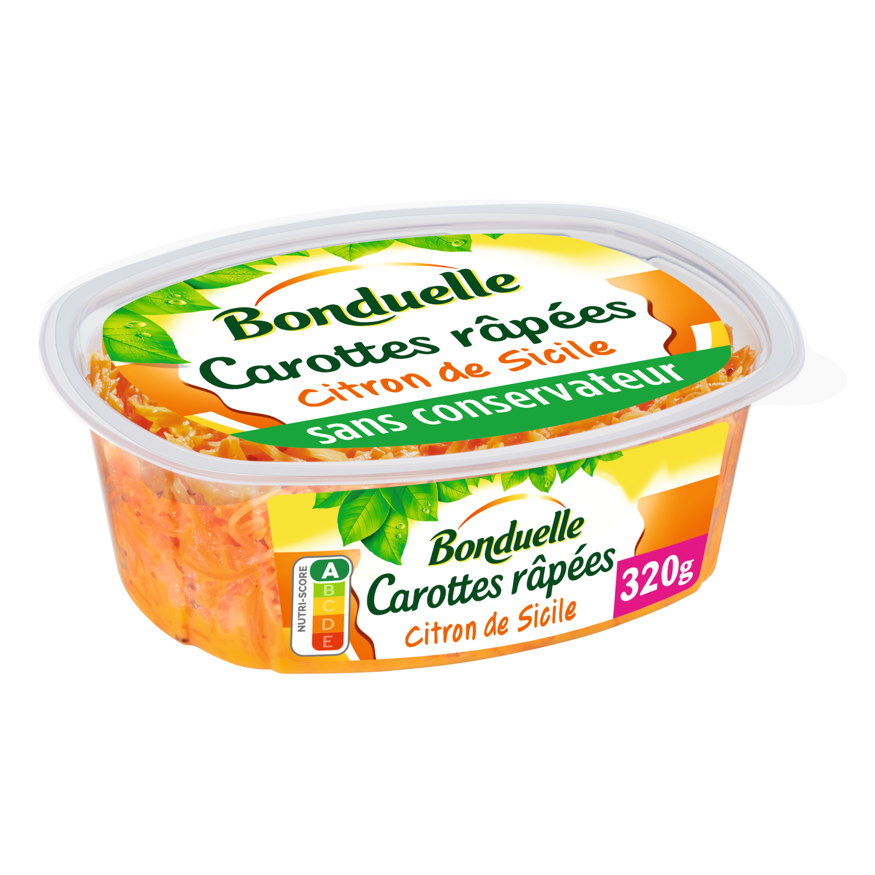 Carottes Râpée au Citron de Sicile BONDUELLE : la barquette de 320g à Prix  Carrefour