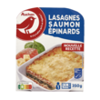 AUCHAN Lasagne saumon épinards 350g