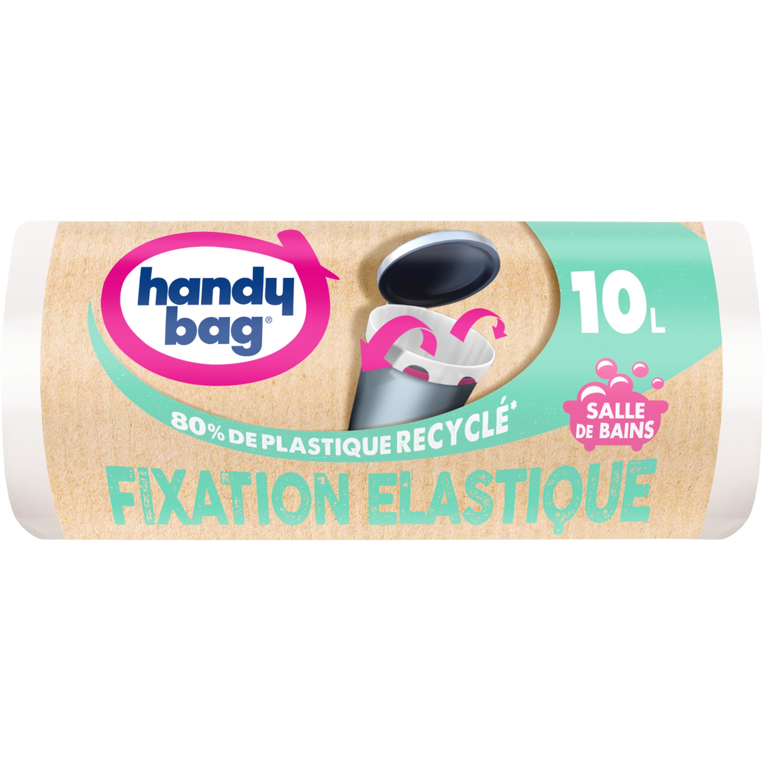 HANDY BAG Sacs poubelle salle de bain 10L 15 sacs pas cher 