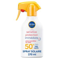 NIVEA SUN Protection sensitive immédiate SPF 50+ peaux sensible 270ml