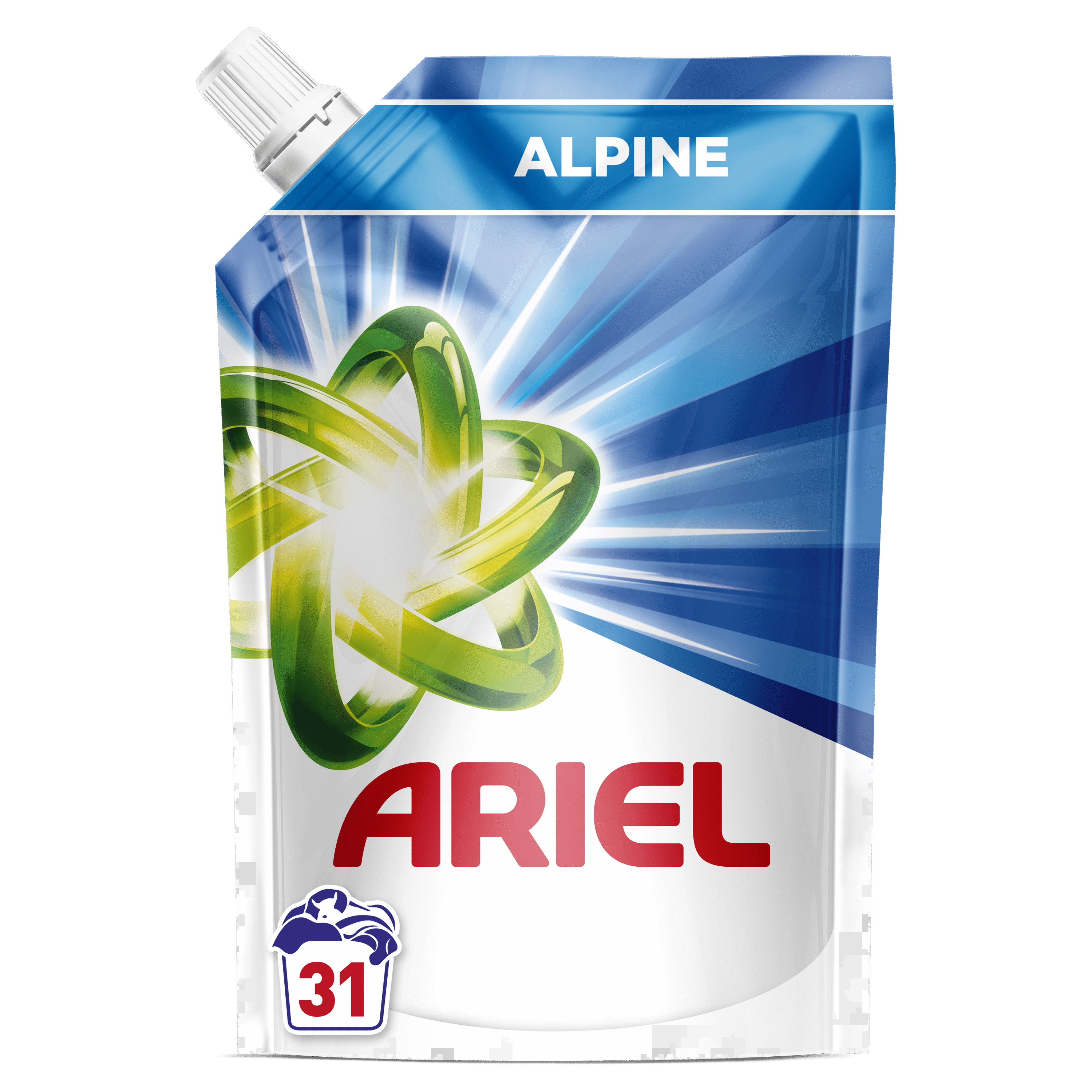 ARIEL Power Lessive liquide alpine 70 lavages 3.5l pas cher 