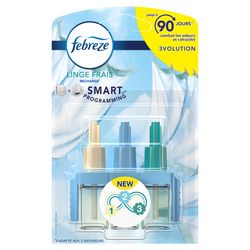 Febreze 3Volution Diffuseur Électrique De Parfum 4 X 20 Ml Fraîcheur Pure