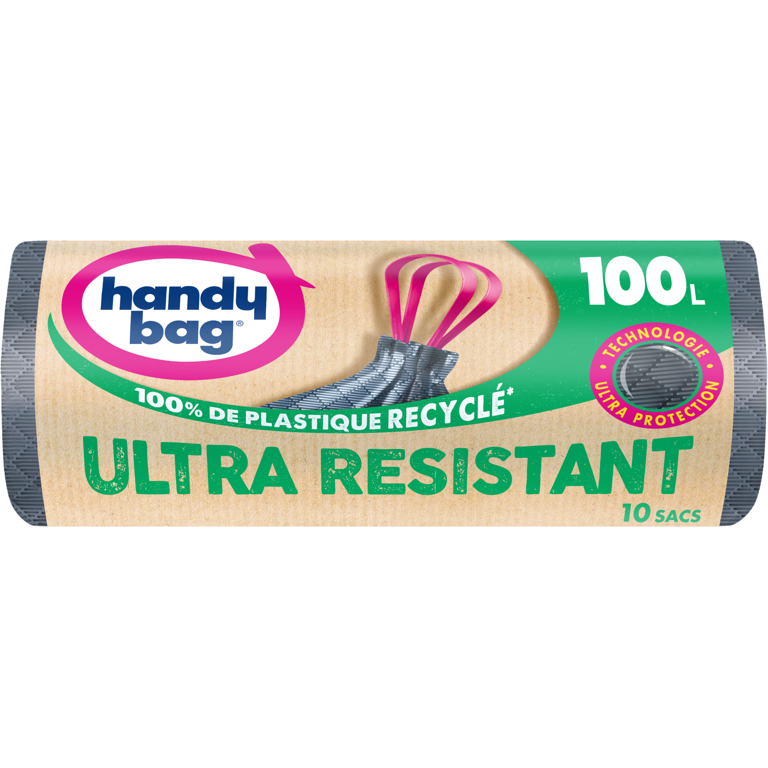 HANDY BAG Sacs poubelle recycl s liens coulissants ultra r sistant