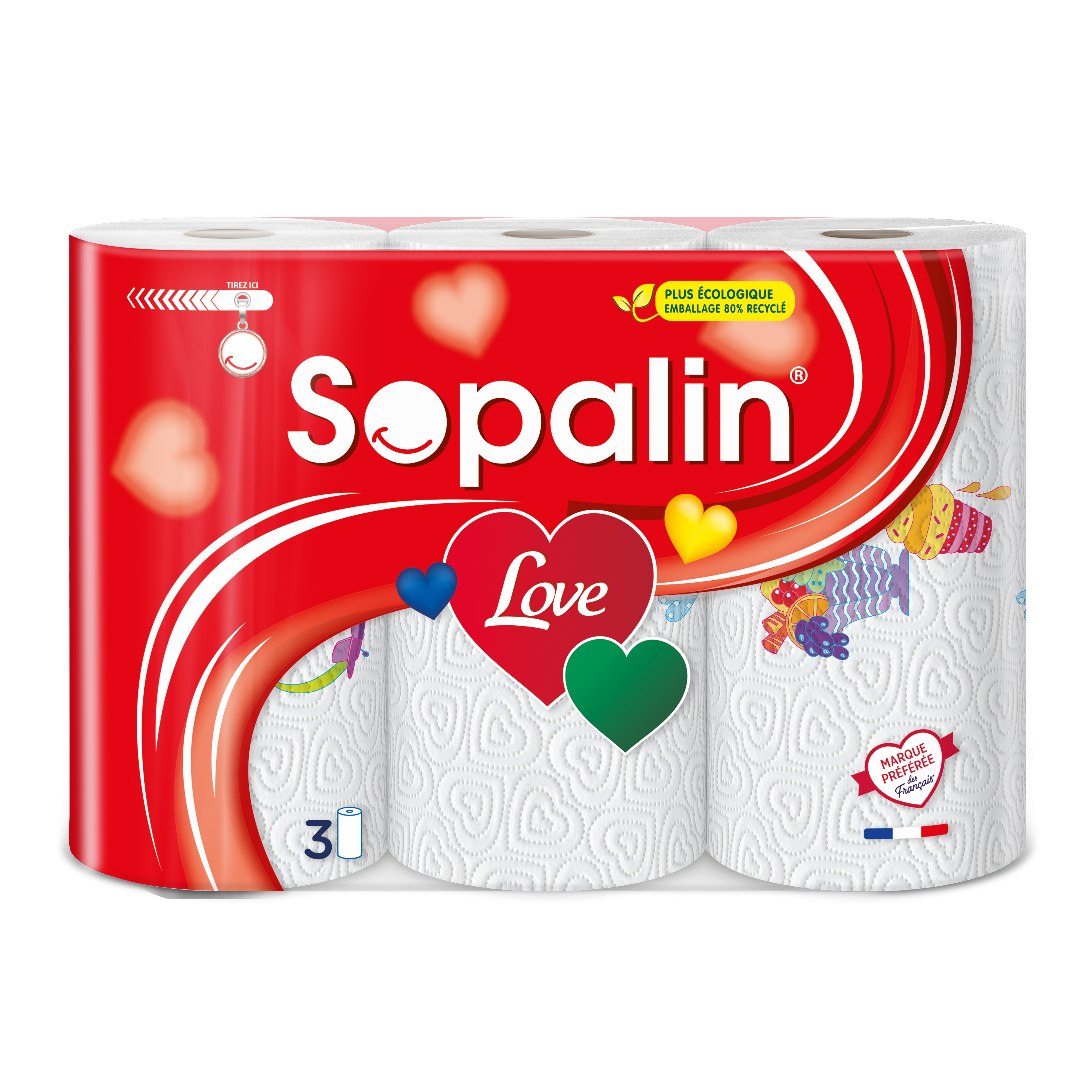 Sopalin Essuie-Tout 5+1 Maxi Absorb Rouleaux = 12 Rouleaux : :  Epicerie