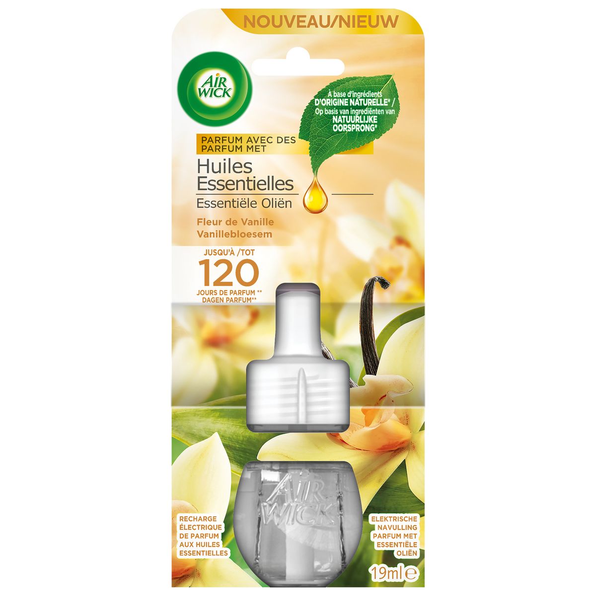 Air Wick Essential Oils Electric White Flowers (recharge) - Diffuseur de  parfum électrique, Fleurs blanches